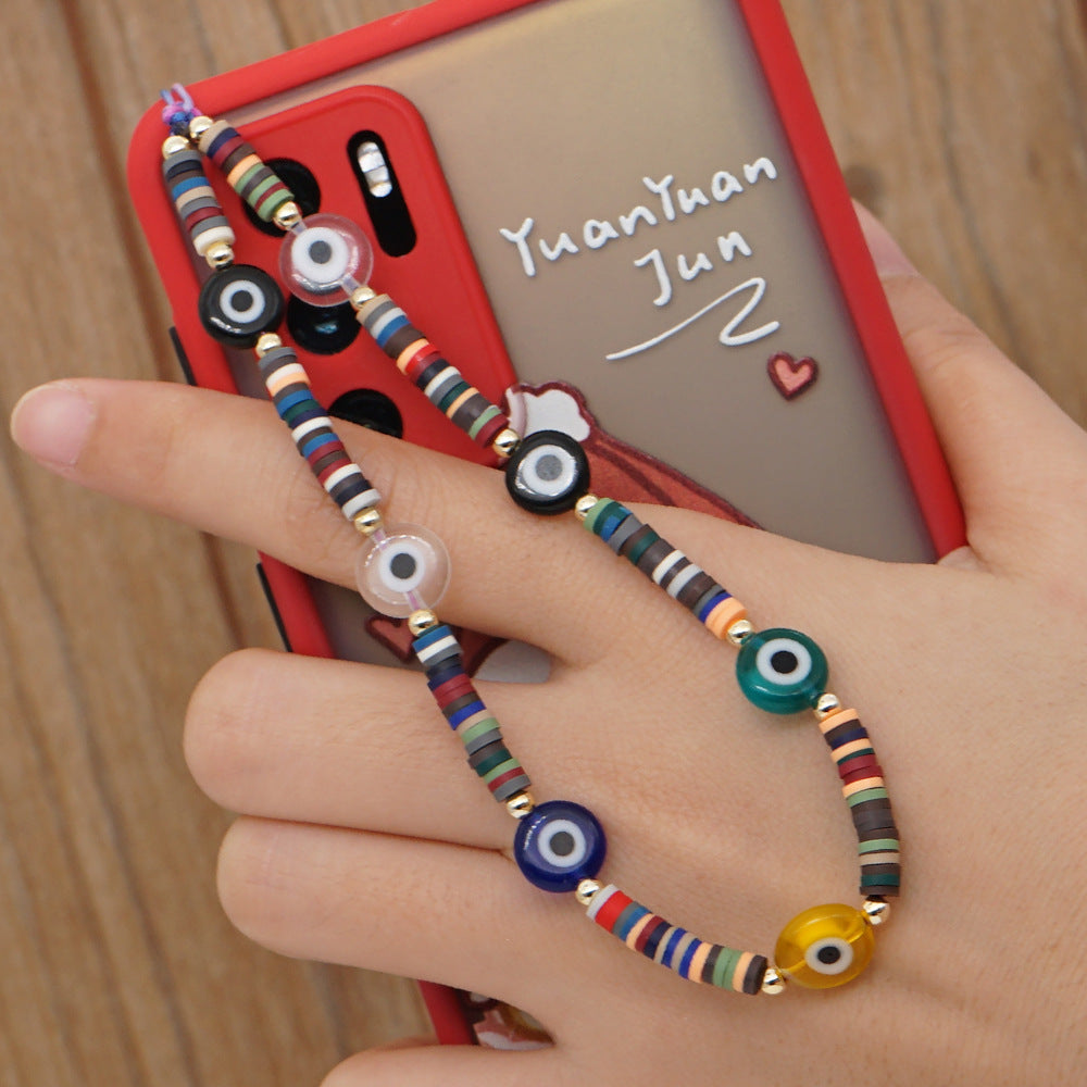 New Summer Colorful Mobile Phone Chain Lanyards for Women Girls