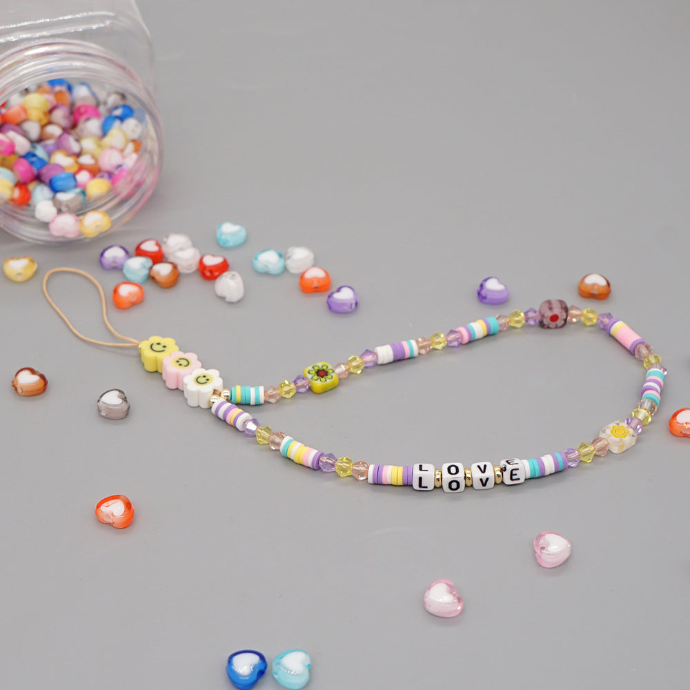 New Summer Colorful Mobile Phone Chain Lanyards for Women Girls