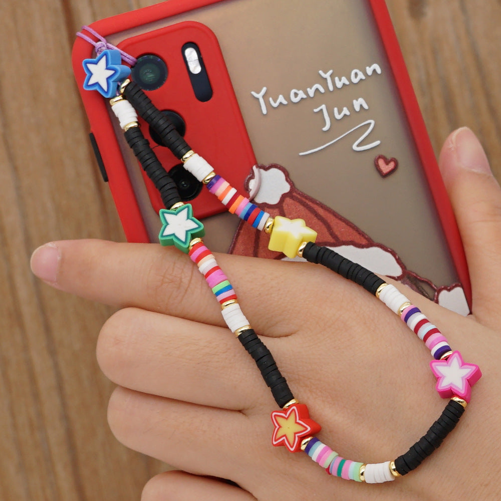 New Summer Colorful Mobile Phone Chain Lanyards for Women Girls