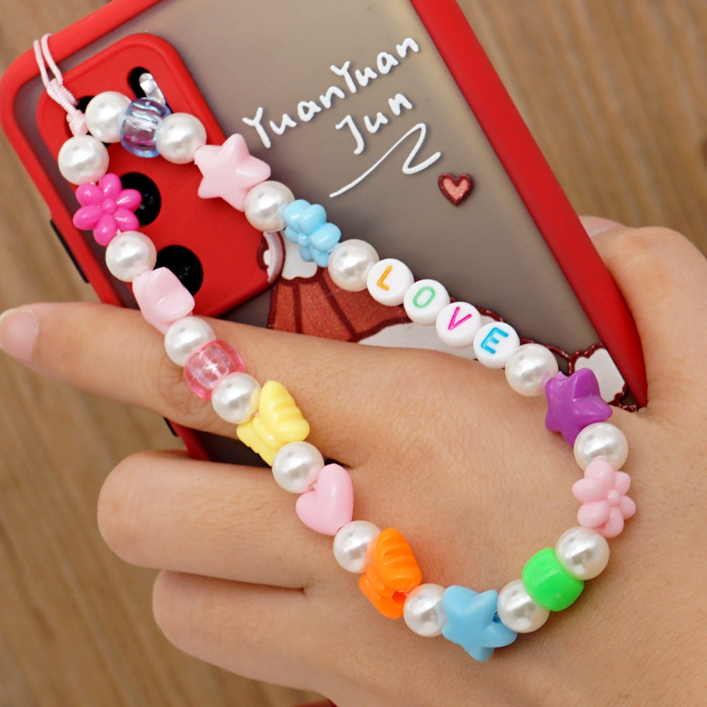 New Summer Colorful Mobile Phone Chain Lanyards for Women Girls