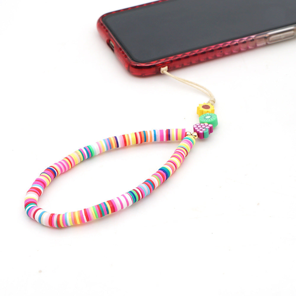 New Summer Colorful Mobile Phone Chain Lanyards for Women Girls