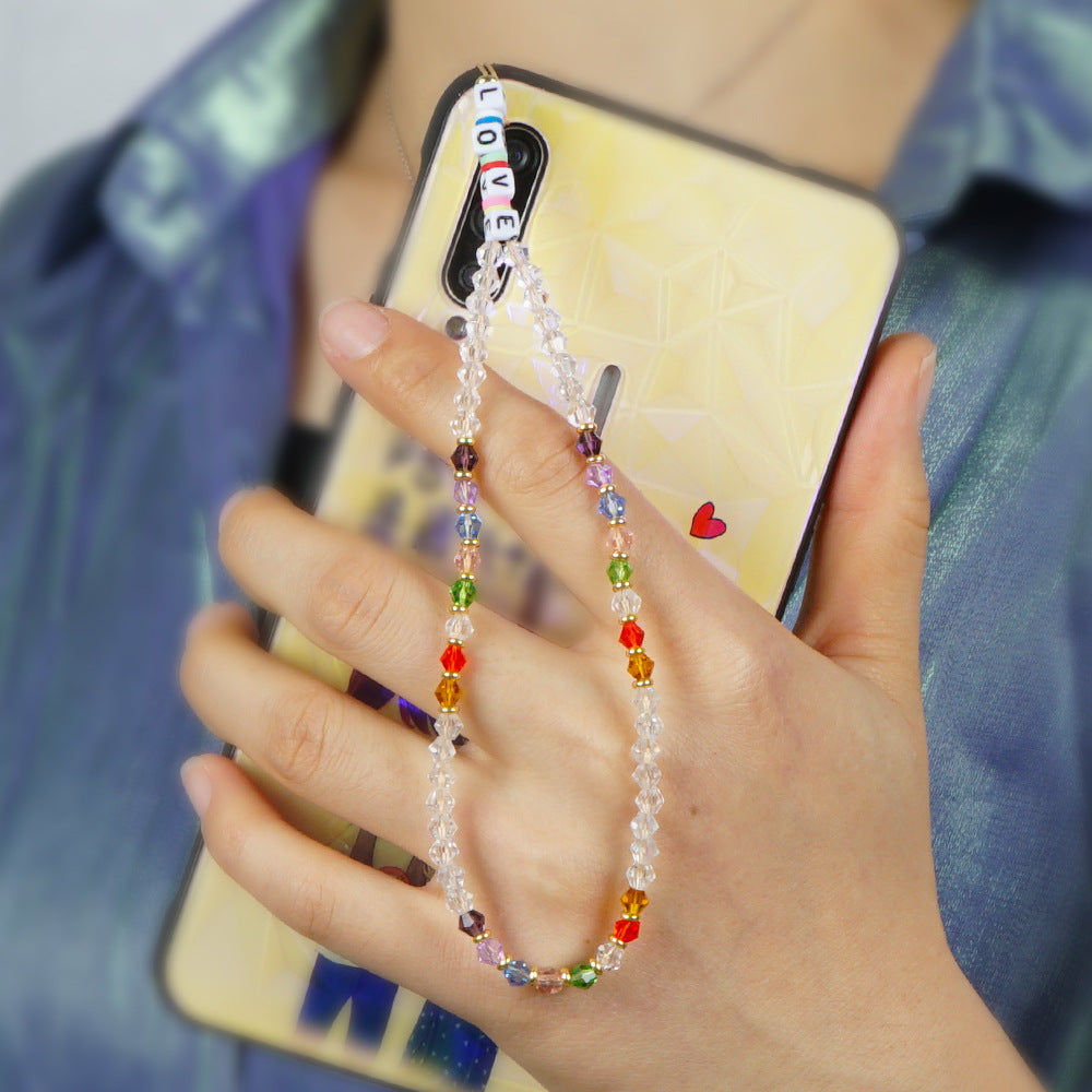 New Summer Colorful Mobile Phone Chain Lanyards for Women Girls