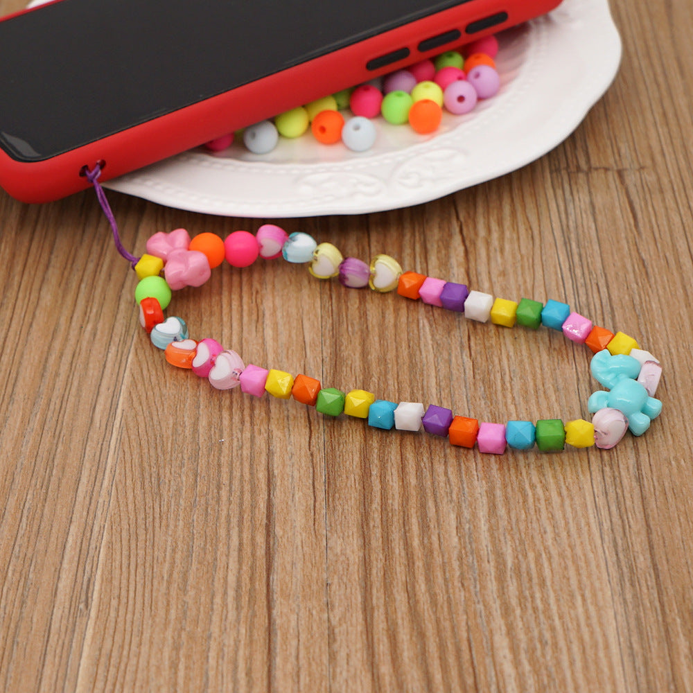 New Summer Colorful Mobile Phone Chain Lanyards for Women Girls