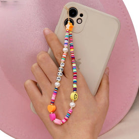 New Summer Colorful Mobile Phone Chain Lanyards for Women Girls