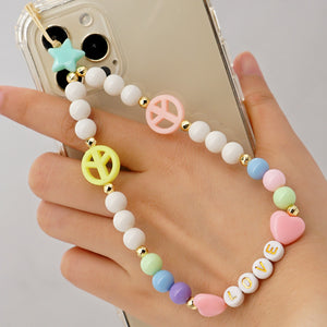 New Summer Colorful Mobile Phone Chain Lanyards for Women Girls