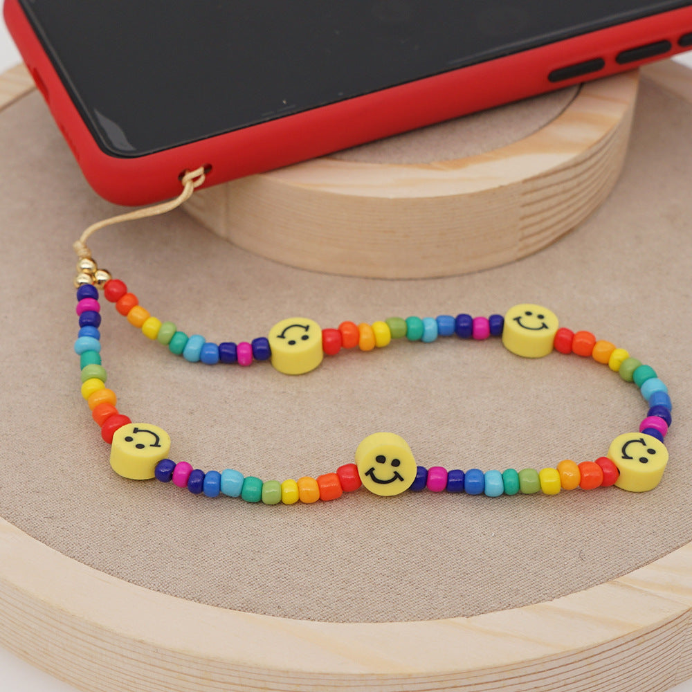 New Summer Colorful Mobile Phone Chain Lanyards for Women Girls