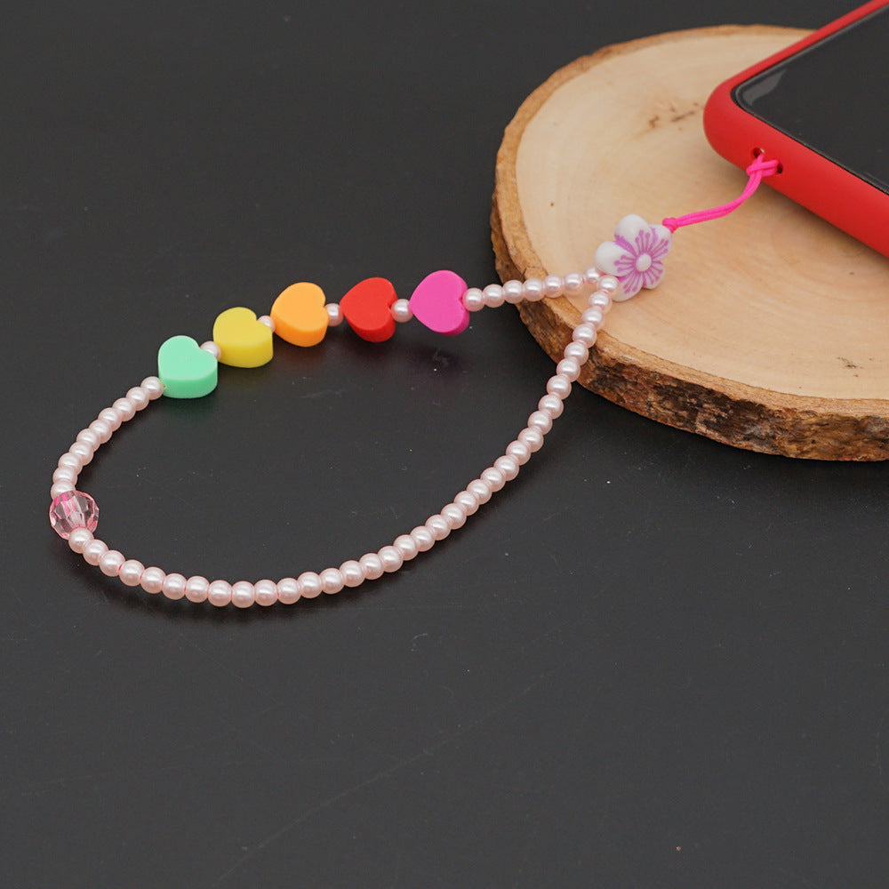 New Summer Colorful Mobile Phone Chain Lanyards for Women Girls