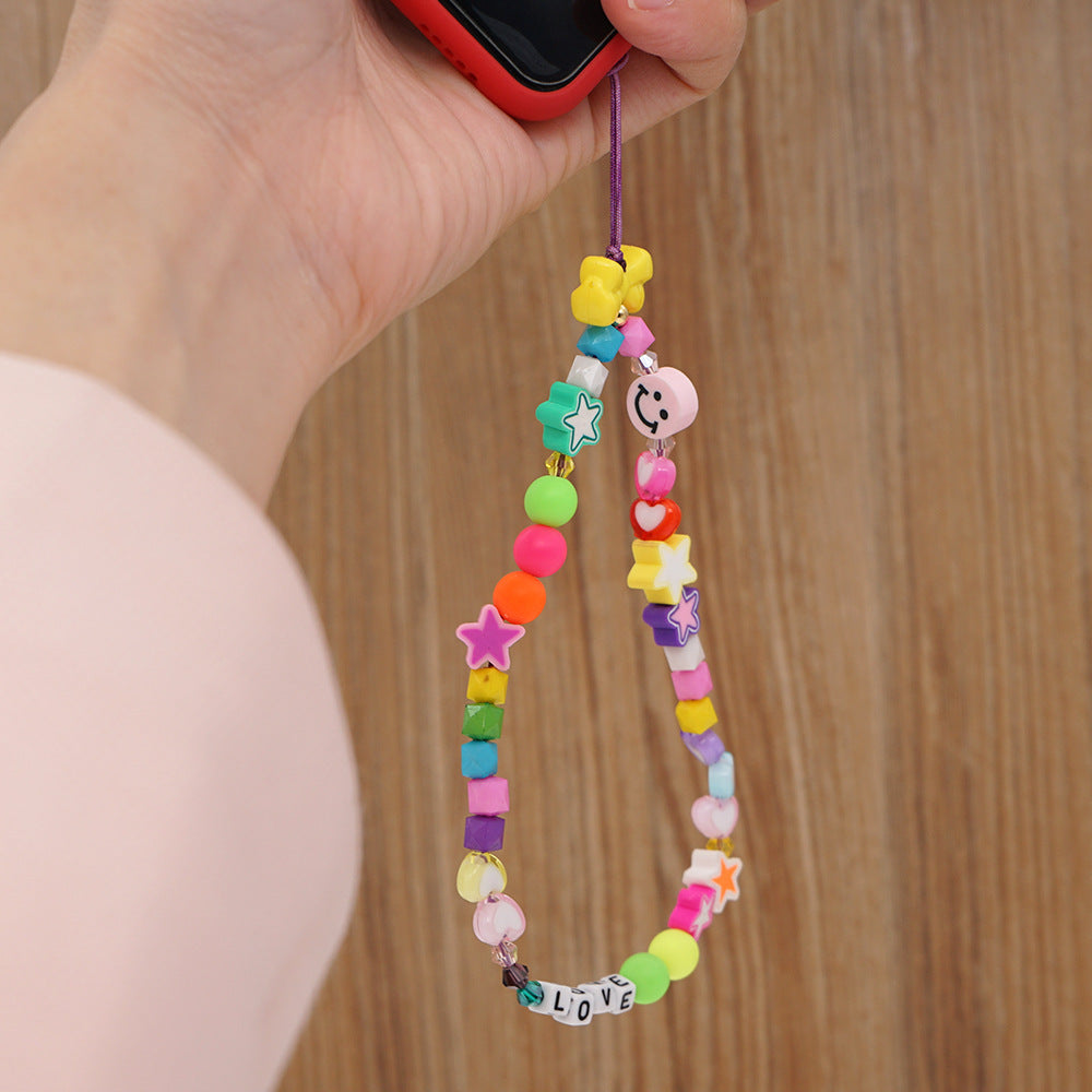 New Summer Colorful Mobile Phone Chain Lanyards for Women Girls