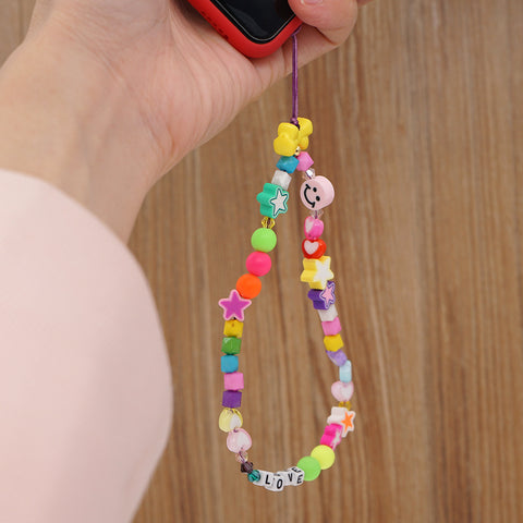 Image of New Summer Colorful Mobile Phone Chain Lanyards for Women Girls