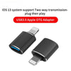 OTG Adapter for iPhone Xs 11 12 Pro Max Converters Charging Data for iPad IOS 13 To USB 3.0 Suport U Disk Smartphone Accessories