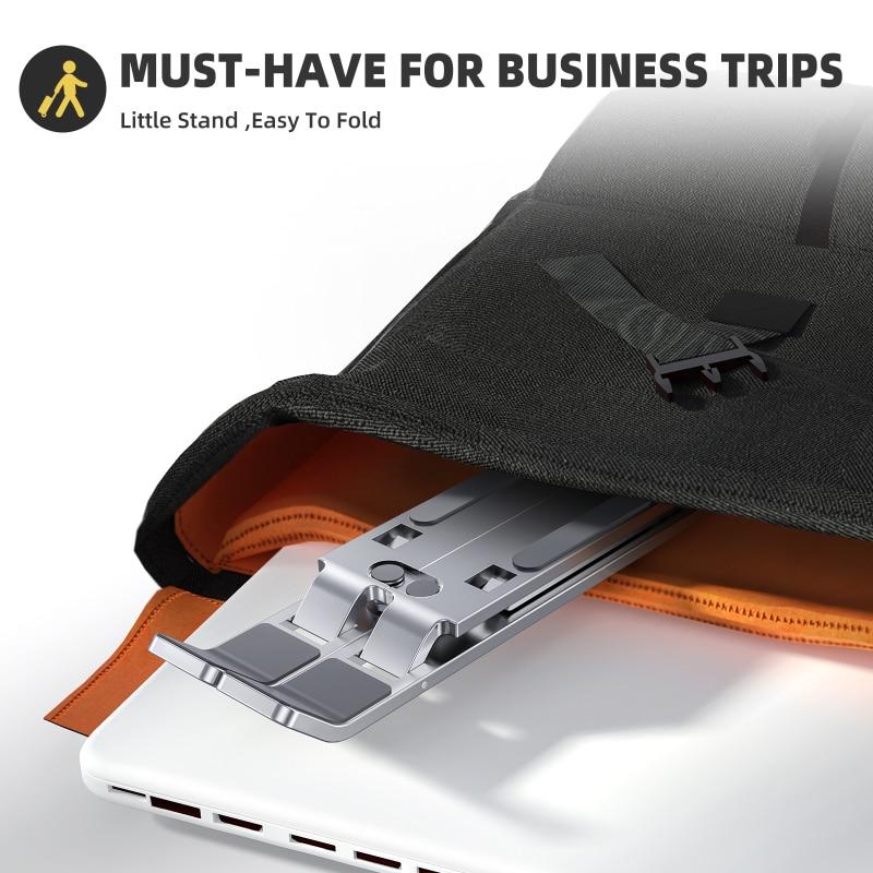 Portable Laptop Stand Aluminium Foldable Notebook Support Notebook For Macbook Air Holder Adjustable Bracket Laptop Accessories