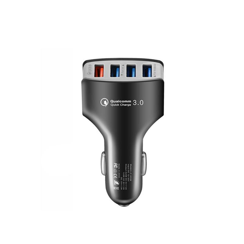 QC3.0 7A 4 USB Port Fast Charging Car Charger Adapter
