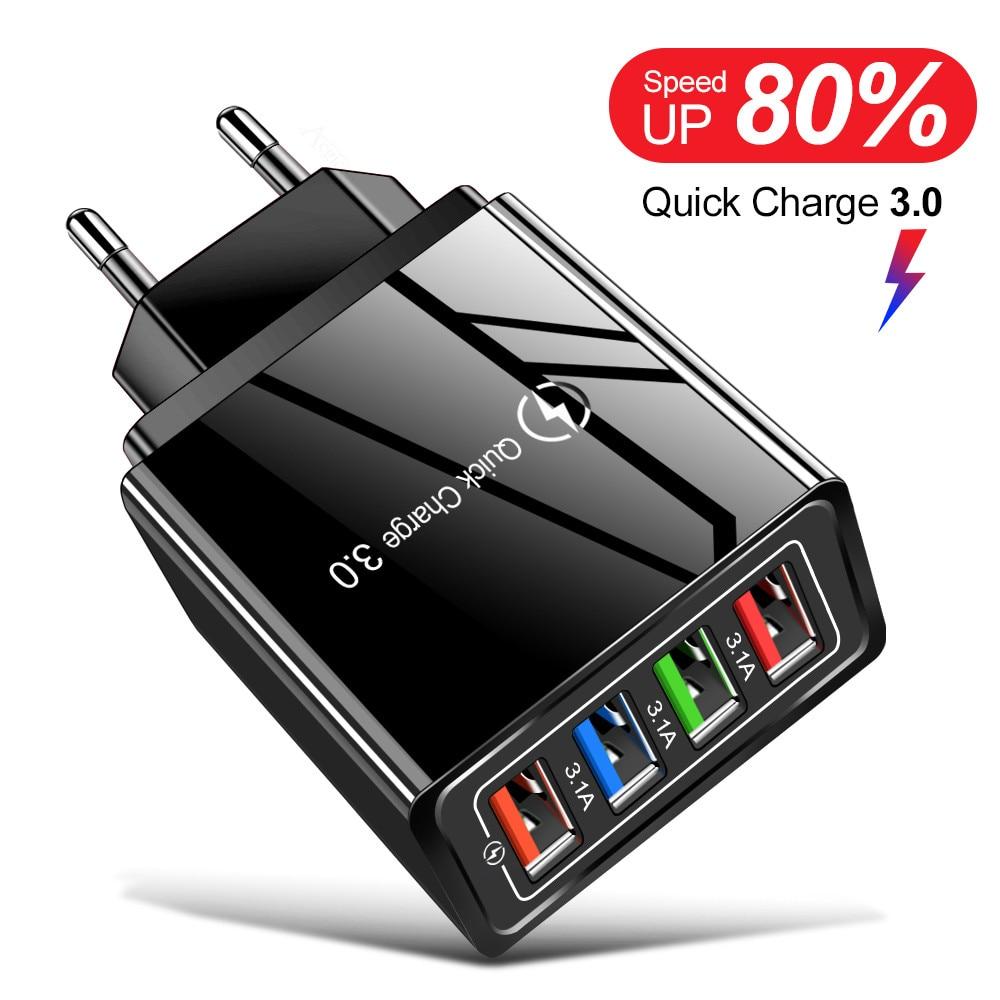 4ports wall charger Quick Charging For all mobile phones