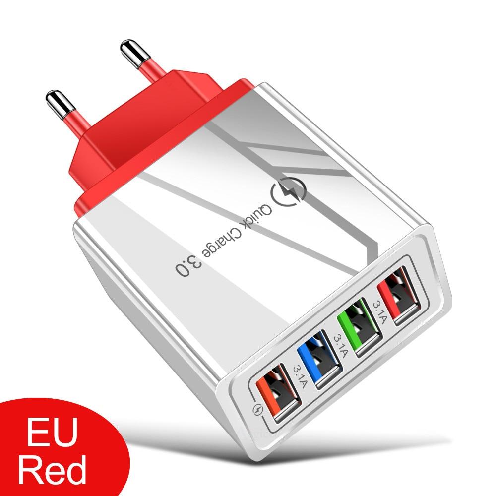 4ports wall charger Quick Charging For all mobile phones