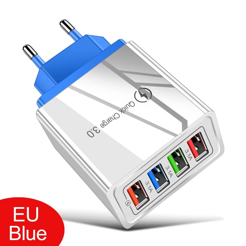 4ports wall charger Quick Charging For all mobile phones