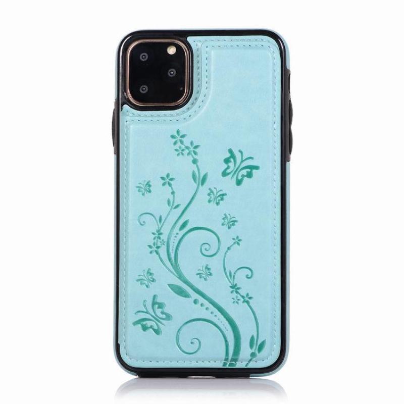 Small Butterfly Embossed Leather Phone Case