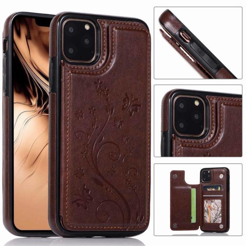 Small Butterfly Embossed Leather Phone Case