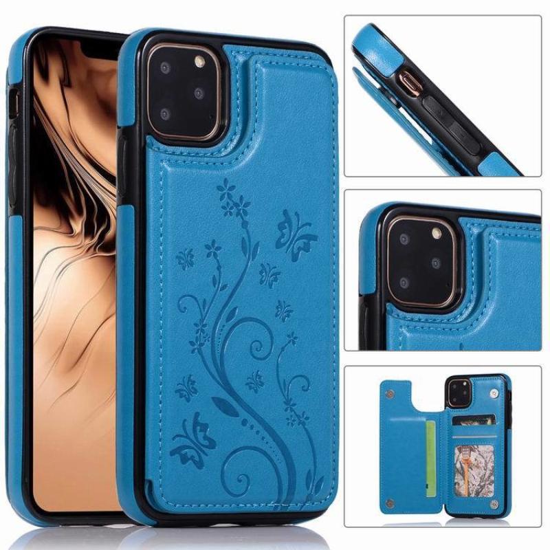 Small Butterfly Embossed Leather Phone Case