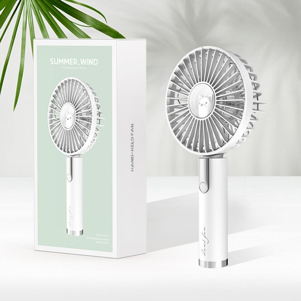 Summer Portable Mini 3 Speed Adjustable USB Rechargeable Desk Handheld Fan