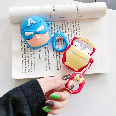 Image of Super Heroes design airpod case for Wireless Earphone Airpods1234pro
