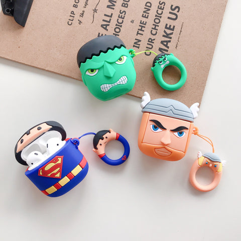 Image of Super Heroes design airpod case for Wireless Earphone Airpods1234pro