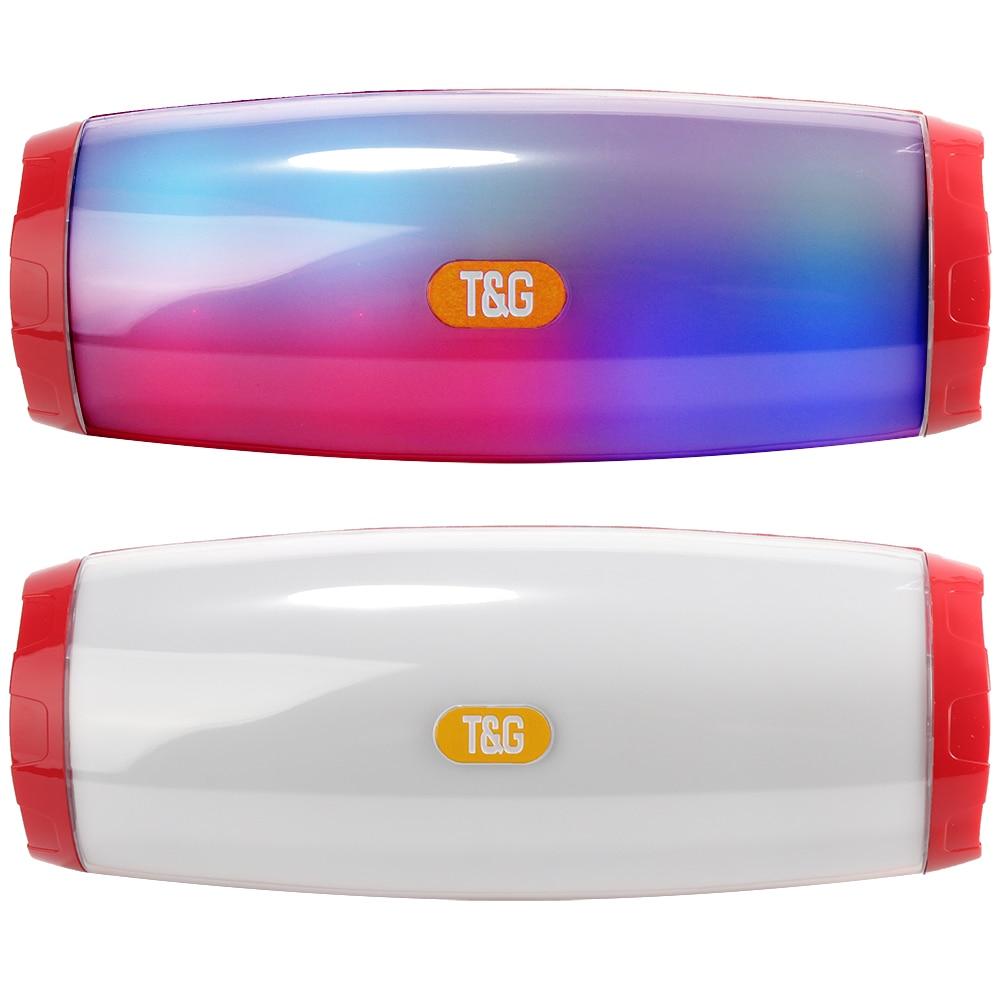 TG165 Portable Speakers Column Wireless Bluetooth Speaker BoomBox Outdoor Bass HIFI TF FM Radio AUX USB Sound Box With LED Light