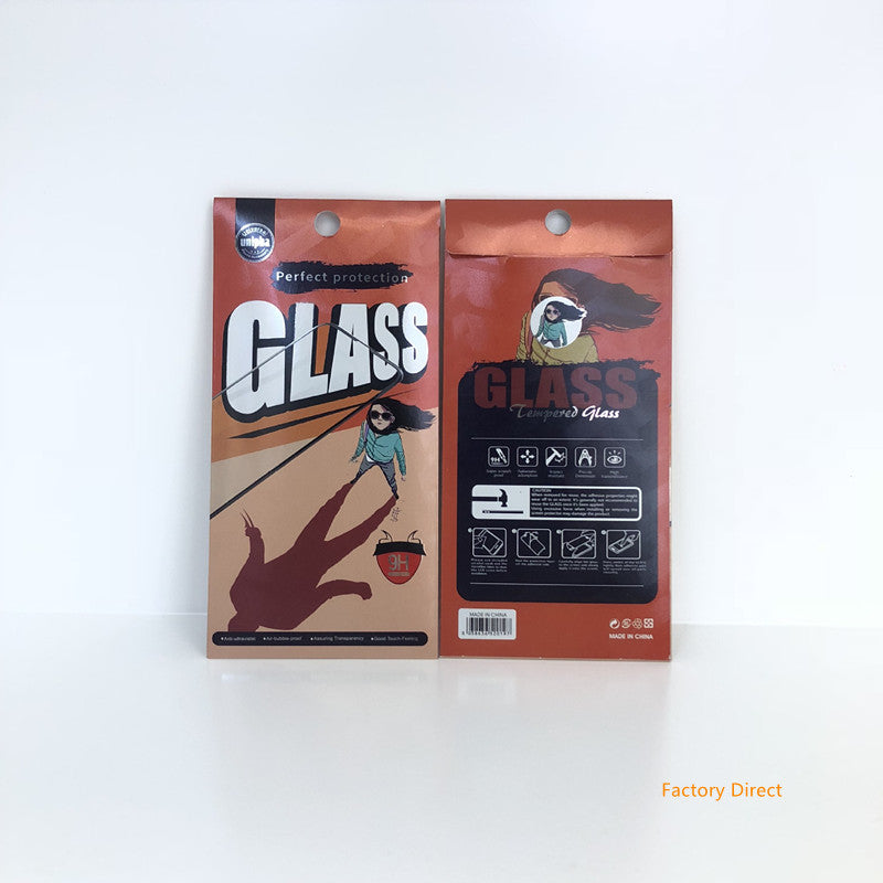 Slim Paper bag retail packaging for screen protect tempered glass