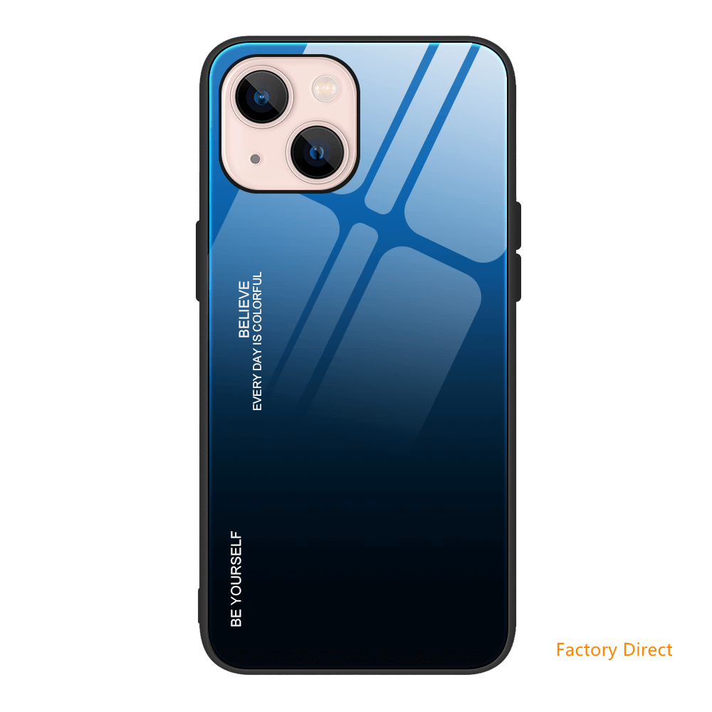 Gradient colors back cover for iPhone 13 12 11 x 87 models