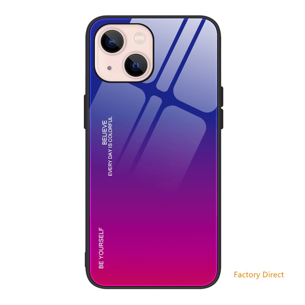 Gradient colors back cover for iPhone 13 12 11 x 87 models