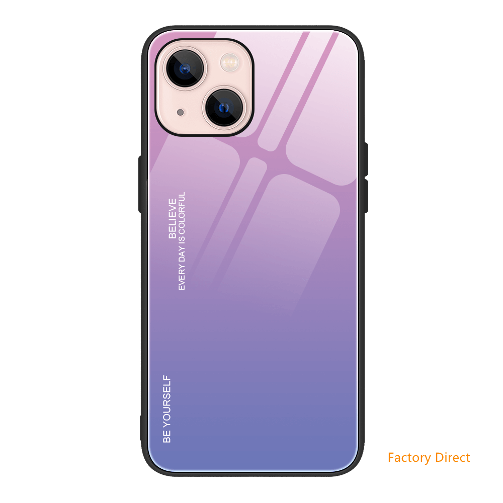 Gradient colors back cover for iPhone 13 12 11 x 87 models