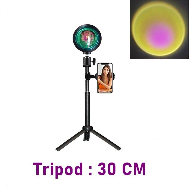 LED Sunset Selfie Ring Fill Light Phone Camera Photography Night Light With Tripod For Video Live Youtube Bedroom