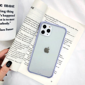 Two-color matte acrylic anti-shock phone back cover