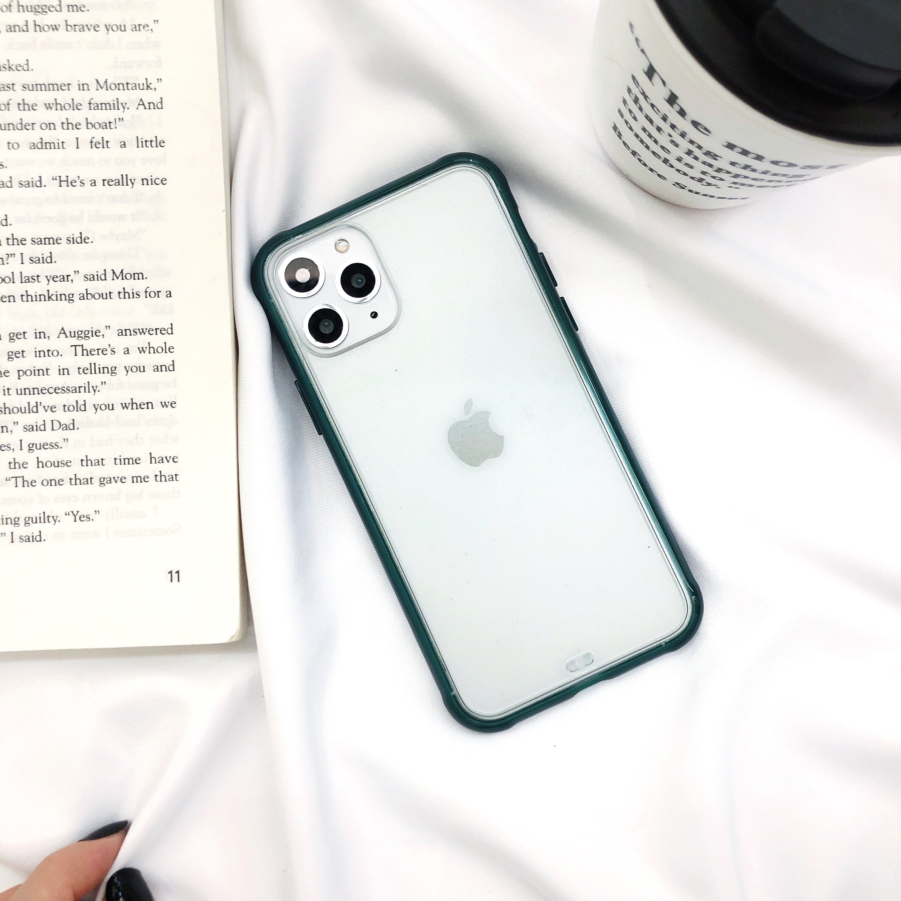 Two-color matte acrylic anti-shock phone back cover