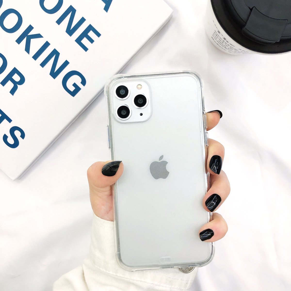 Two-color matte acrylic anti-shock phone back cover