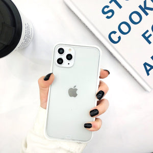 Two-color matte acrylic anti-shock phone back cover