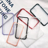 Two-color matte acrylic anti-shock phone back cover