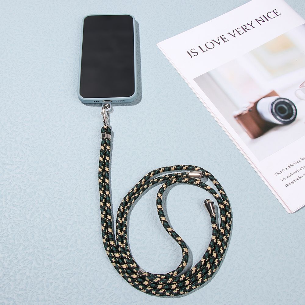 Universal Cell Phone Lanyards with Adjustable Detachable Nylon Neck Crossbody Lanyard with Transparent Durable Pads