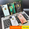 Phone Case for Samsung A72 A52 A71 A12 A42 A32 A31 A51 A50 A70 A10 A20 A21S Luxury Bling Glitter Marble Stone Soft Square Cover