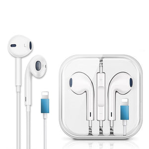 iPhone 14 13 12 11 X 8 7 Earphones with lightning pin [Calls + Music]
