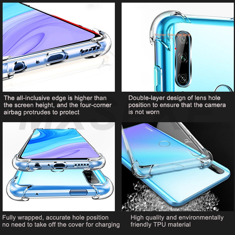 Samsung Galaxy J8 J7 J6 J5 Prime J6 2018 J7 PLUS Jsery Shockproof Clear Transparent Silicone Phone Case For Samsung M10 20 30 31 51 C5 7 8 9pro 5G Protection Back Case