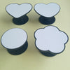 Heart shape Plain Blank pop up grip for Sublimation DIY your own design with metal disk plate