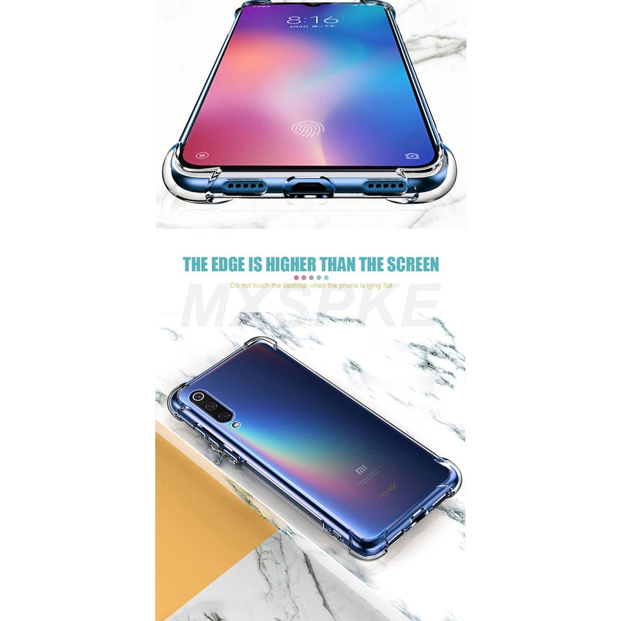 MEIZU 18 pro 17pro 16XS 16s pro 15plus Ultra Case MBLU 3 5S 6T NOTE 3 5 6 8 Luxury Shockproof Silicone Phone Case For sony XA2 Ultra Transparent Back Case