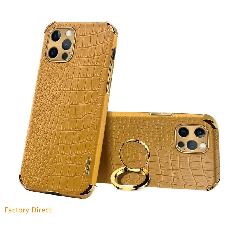 Samsung Galaxy J M A sery case Crocodile leather design cover with ring holder