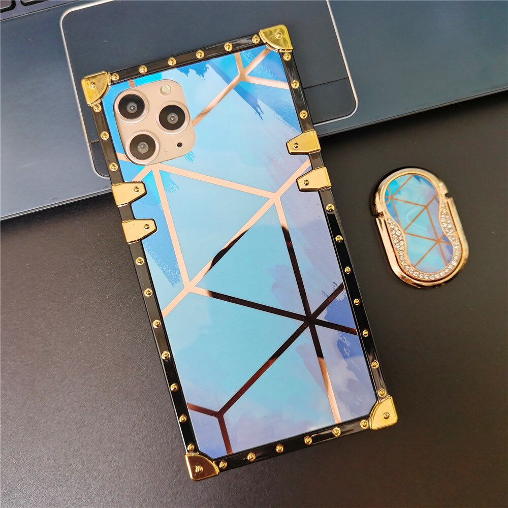 Luxury Gradient Watercolor Geometric Pattern Case for iphones