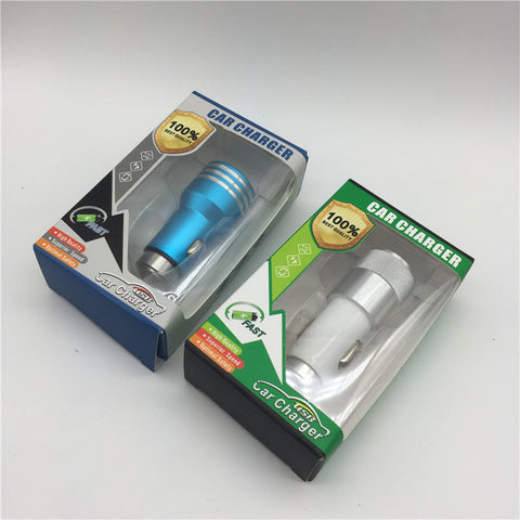 Image of Metal Dual USB port Car Charger Safety Hammer car charger plug