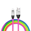 3ft rainbow colorful usb cable for iphone android type c mobile phones