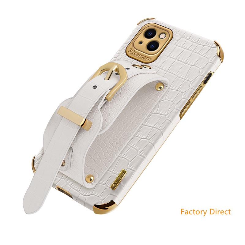 New Crocodile leather case with wrist strap for Samsung A sery models