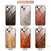 Wood grain design tempered glass phone case back cover for Oneplus