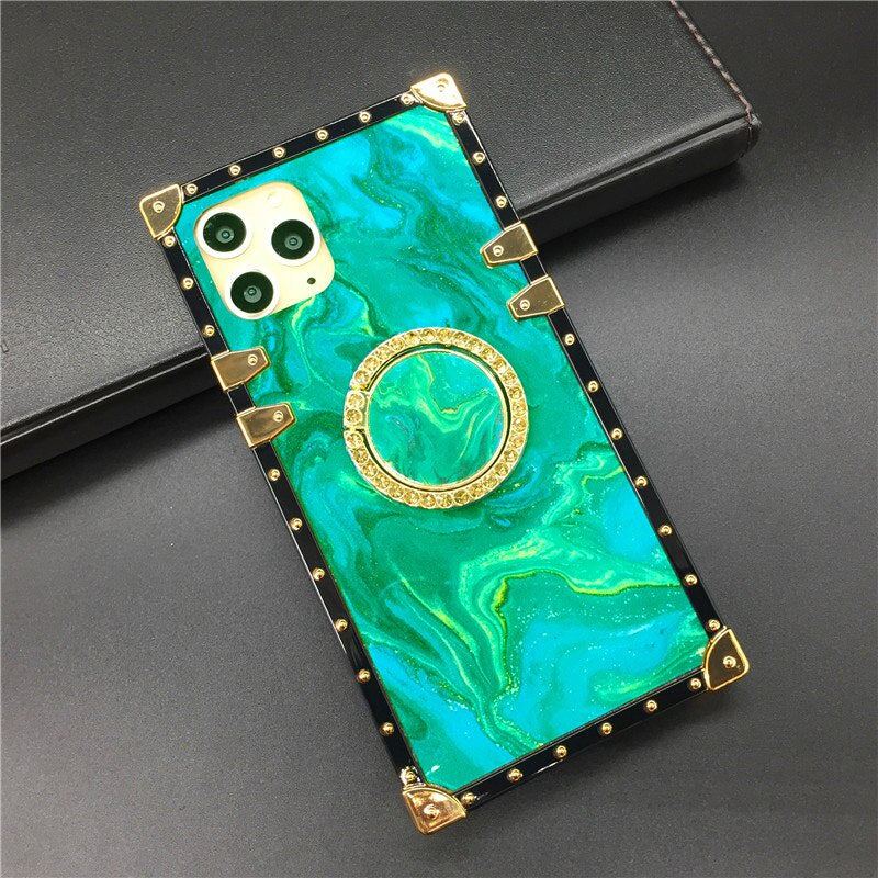 Luxury Bling Square Phone Cover for iphone models
