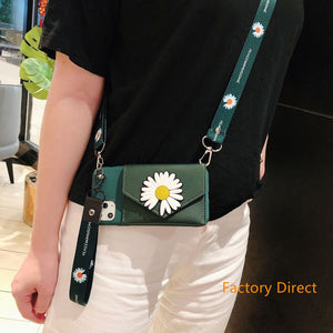 iphone 14 13 pro max lovely daisy flower phone case apple 12 mini 11 pro max with strap